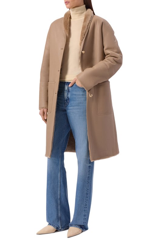 Дубленка из овчины Venera M. MYT/132-F105VM Бежевый  MYT/132-F105VM Фото 2