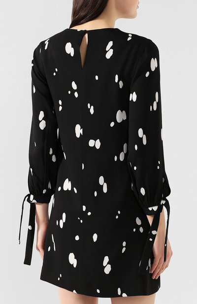 Платье из вискозы SAINT LAURENT черного цвета по цене 192500 руб., арт. 545338/Y313U, фото 4 Платье из вискозы SAINT LAURENT, арт. 545338/Y313U, фото 4