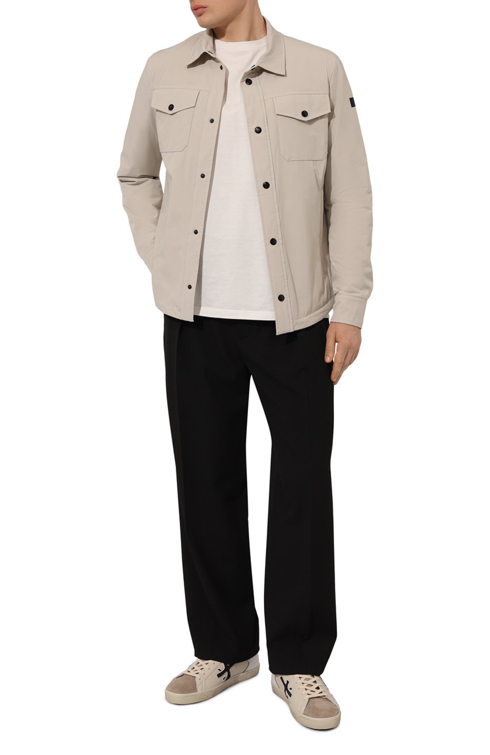 Куртка-рубашка HETREGO светло-бежевого цвета по цене 41150 руб., арт. 8N122/QUINN, фото 2 Куртка-рубашка HETREGO, арт. 8N122/QUINN, фото 2