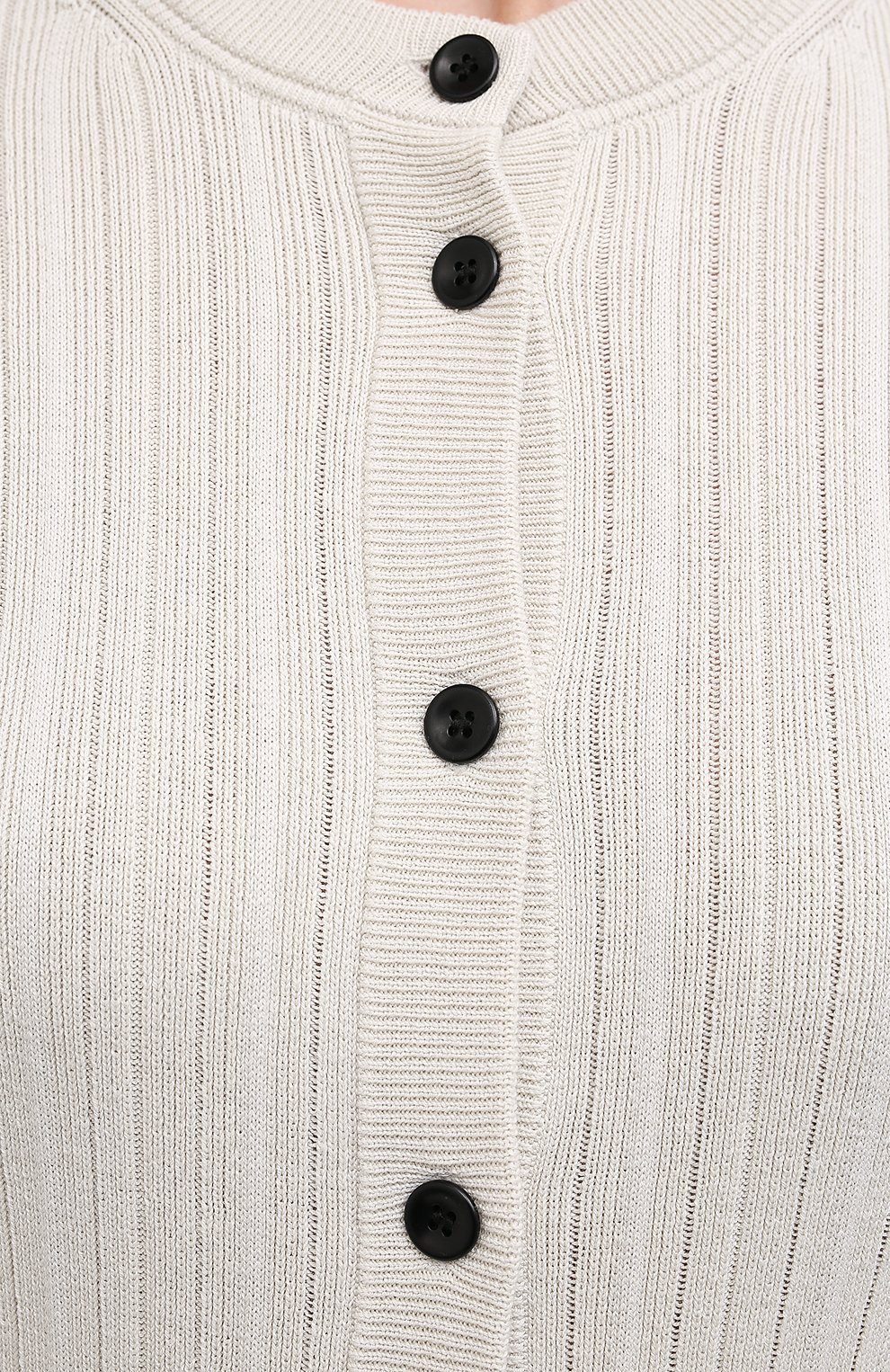 Кардиган из хлопка и шелка PROENZA SCHOULER WHITE LABEL светло-бежевого цвета по цене 47850 руб., арт. WL2117559-KS054, фото 5 Кардиган из хлопка и шелка PROENZA SCHOULER WHITE LABEL, арт. WL2117559-KS054, фото 5