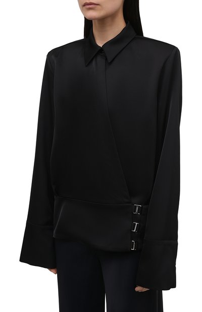 Атласная блузка THE ATTICO, арт. 221WCT97/E020, фото 3