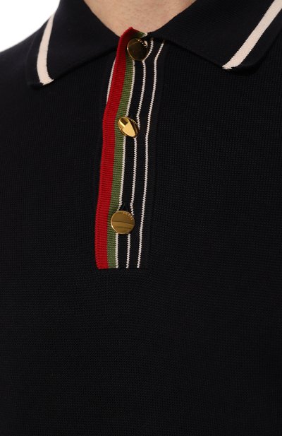 Хлопковое поло GUCCI, арт. 626271 XKBFV, фото 5