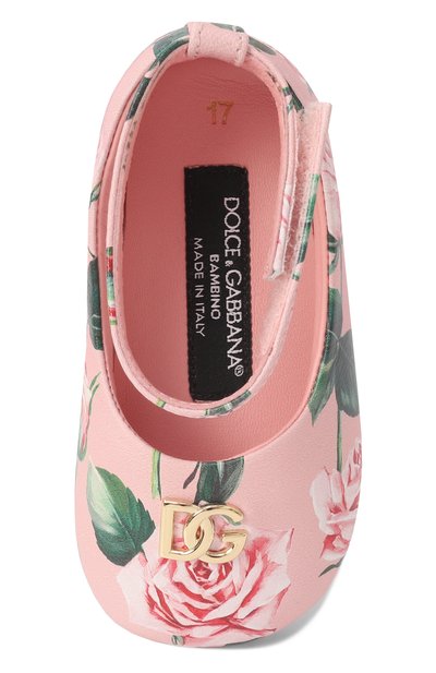 Кожаные пинетки DOLCE & GABBANA, арт. DK0065/AD471, фото 4