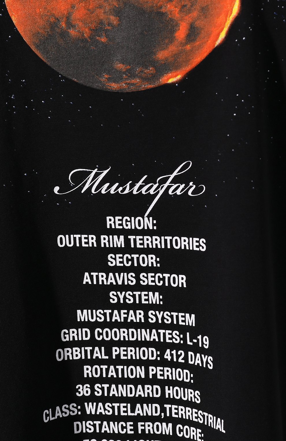 Хлопковая футболка star wars x vetements xl VETEMENTS черного цвета по цене 41100 руб., арт. USW21TS013 1600/W, фото 5 Хлопковая футболка star wars x vetements xl VETEMENTS, арт. USW21TS013 1600/W, фото 5