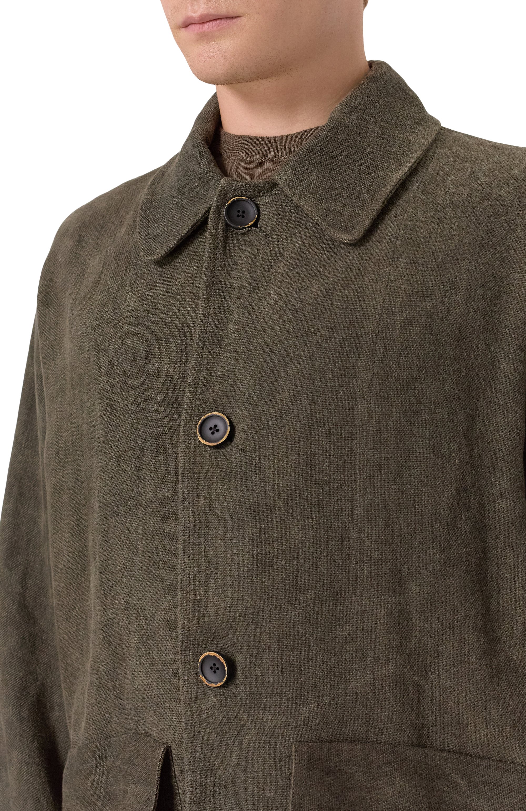 Льняное пальто UMA WANG, арт. UM8522, фото 5