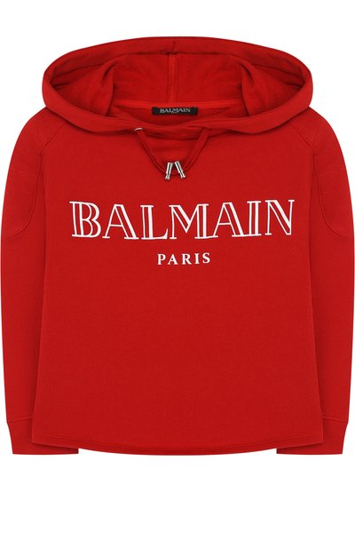 Хлопковое худи с логотипом бренда BALMAIN, арт. S8E/8005/J168, фото 1