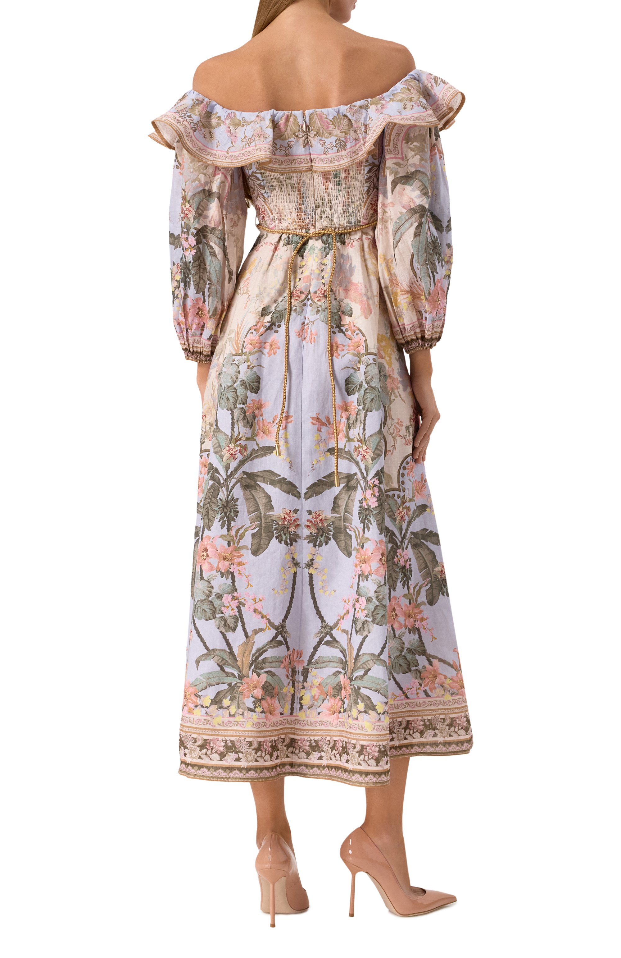 Льняное платье ZIMMERMANN, арт. 1718DRS251, фото 4