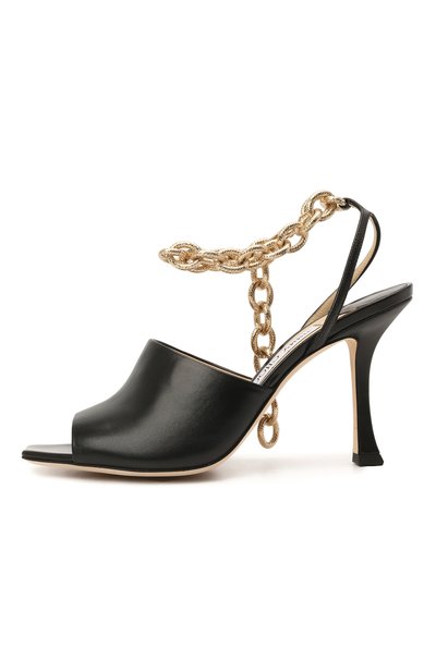 Кожаные босоножки sae 90 JIMMY CHOO, арт. SAE 90/LWC, фото 3