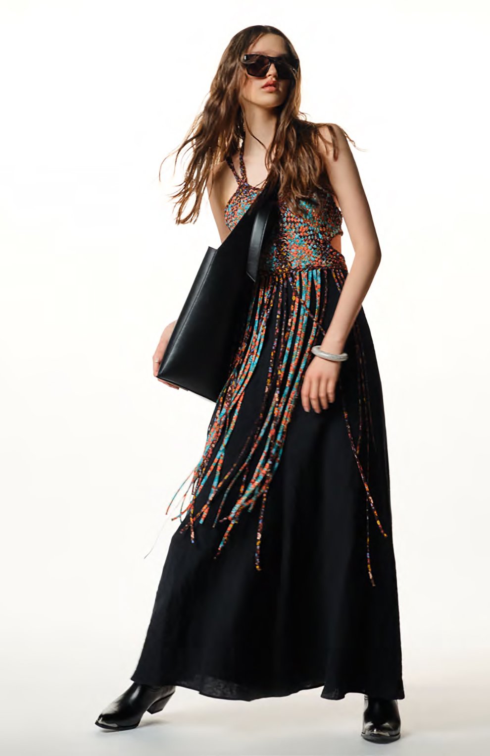 Платье из шелка и льна CHLOÉ, арт. CHC22SR020484, фото 6