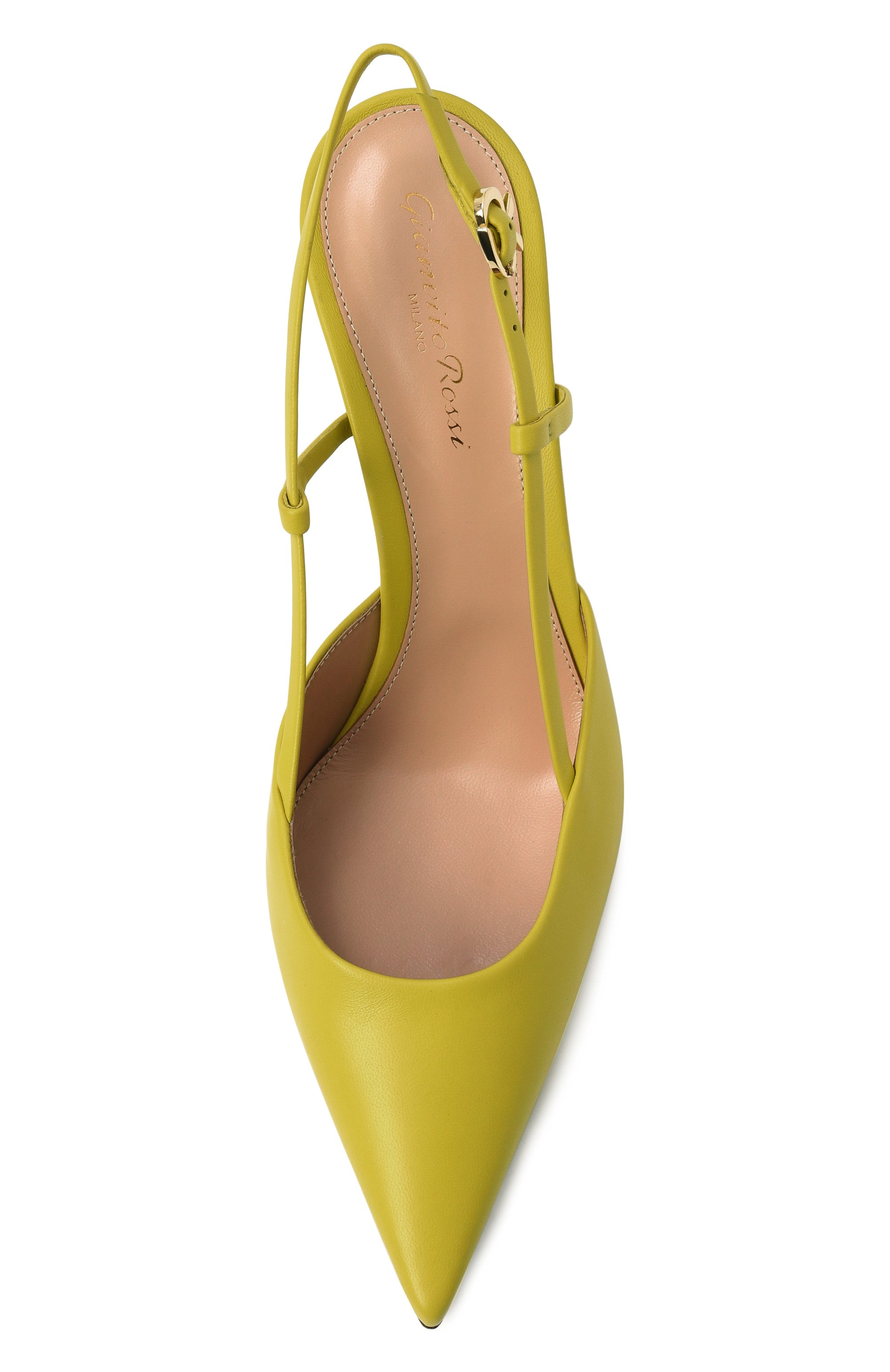 Кожаные туфли ascent 85 GIANVITO ROSSI салатового цвета по цене 99500 руб., арт. G95335.85LAC.NAPS0RR, фото 6 Кожаные туфли ascent 85 GIANVITO ROSSI, арт. G95335.85LAC.NAPS0RR, фото 6