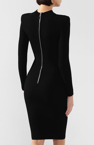 Платье BALMAIN черного цвета по цене 142500 руб., арт. SF06379/K539, фото 4 Платье BALMAIN, арт. SF06379/K539, фото 4