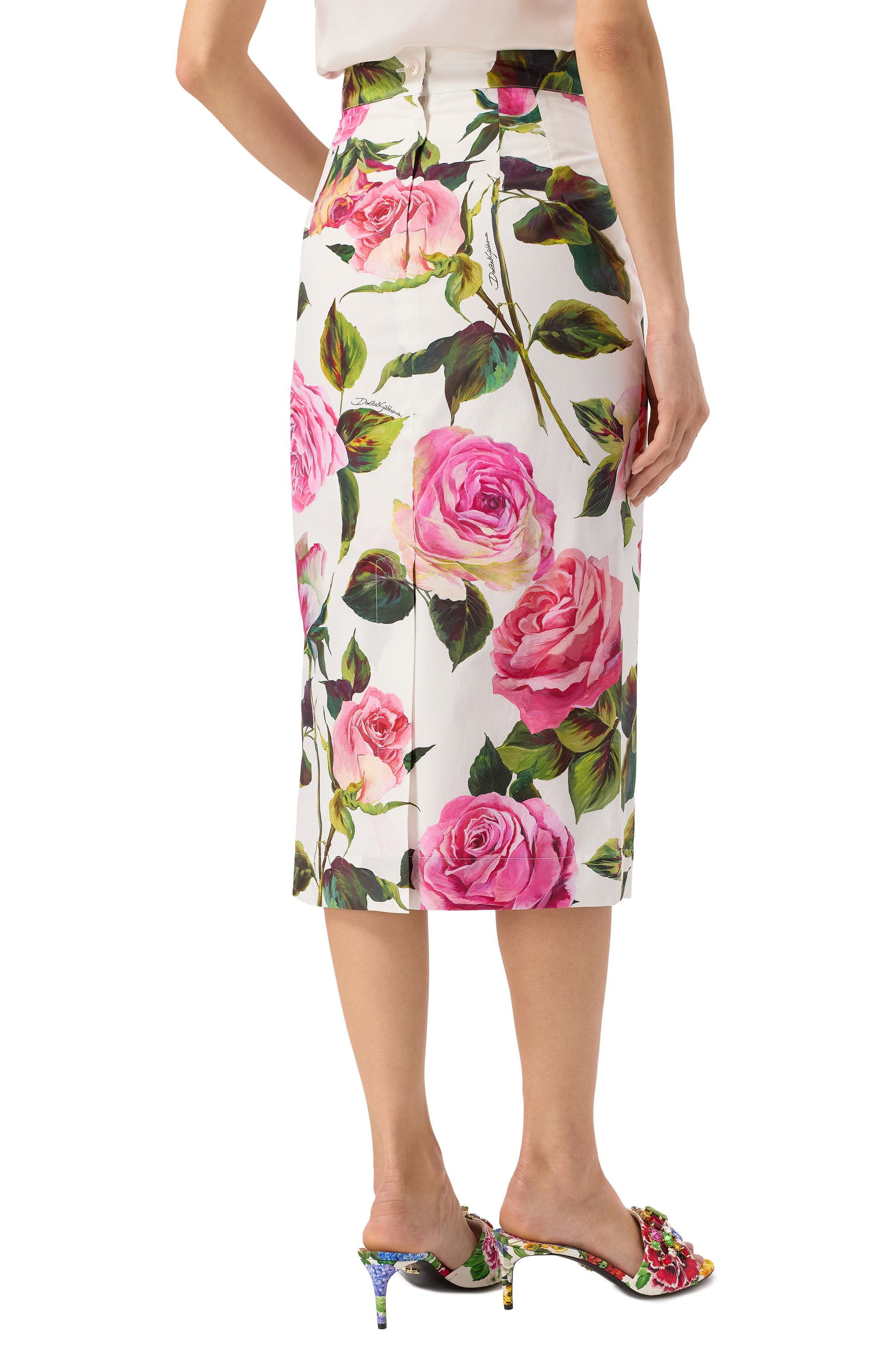 Хлопковая юбка DOLCE & GABBANA, арт. F4CDFT/HS5S4, фото 4