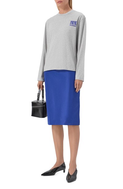 Хлопковый лонгслив JIL SANDER, арт. J02GC0176/J45048, фото 2