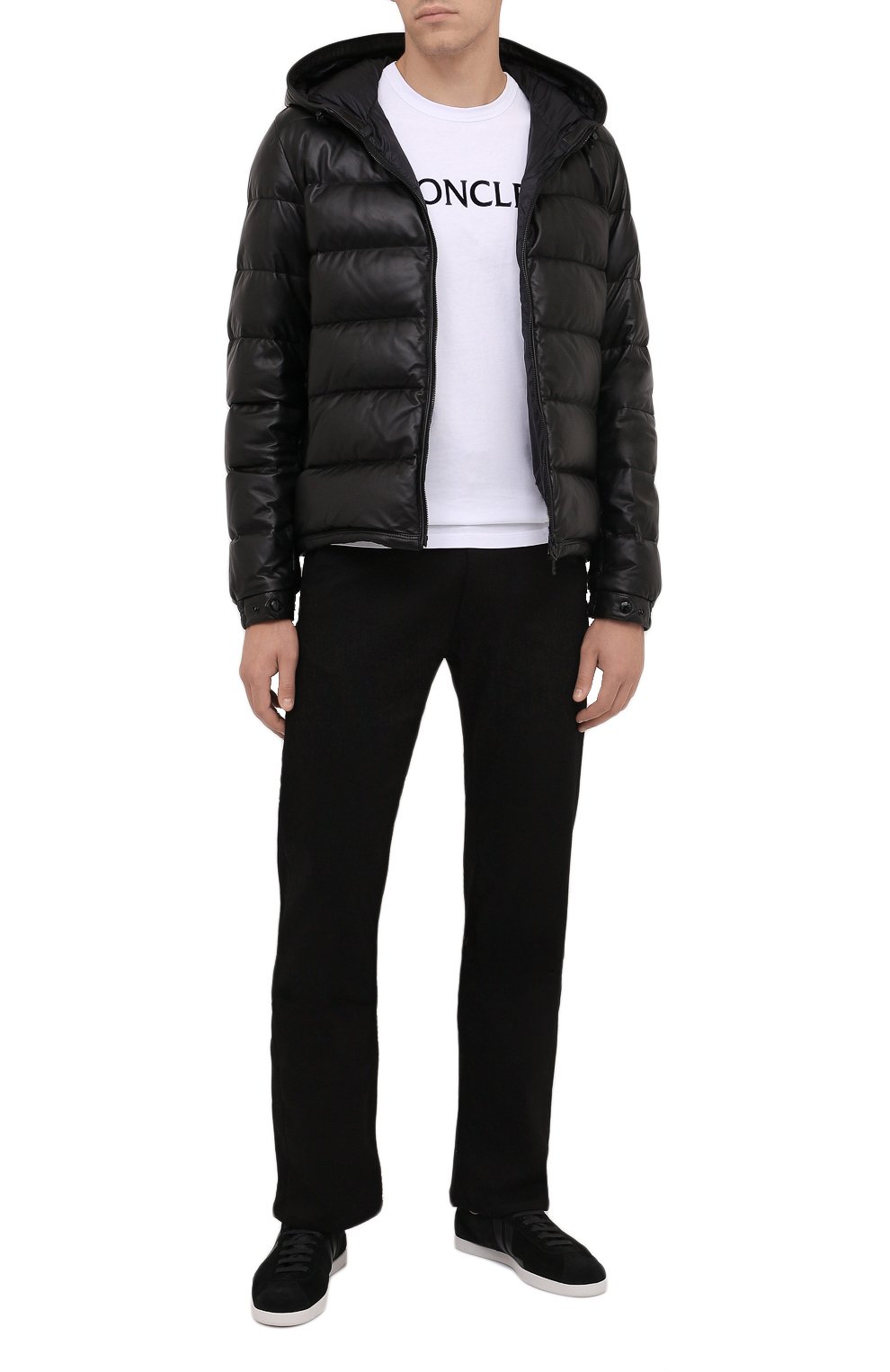 Кожаный пуховик gebroulaz MONCLER, арт. G2-091-1A001-01-50118, фото 2