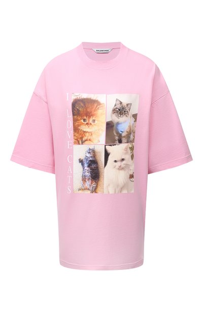 Женская хлопковая футболка BALENCIAGA, арт. 641532/TJVG8