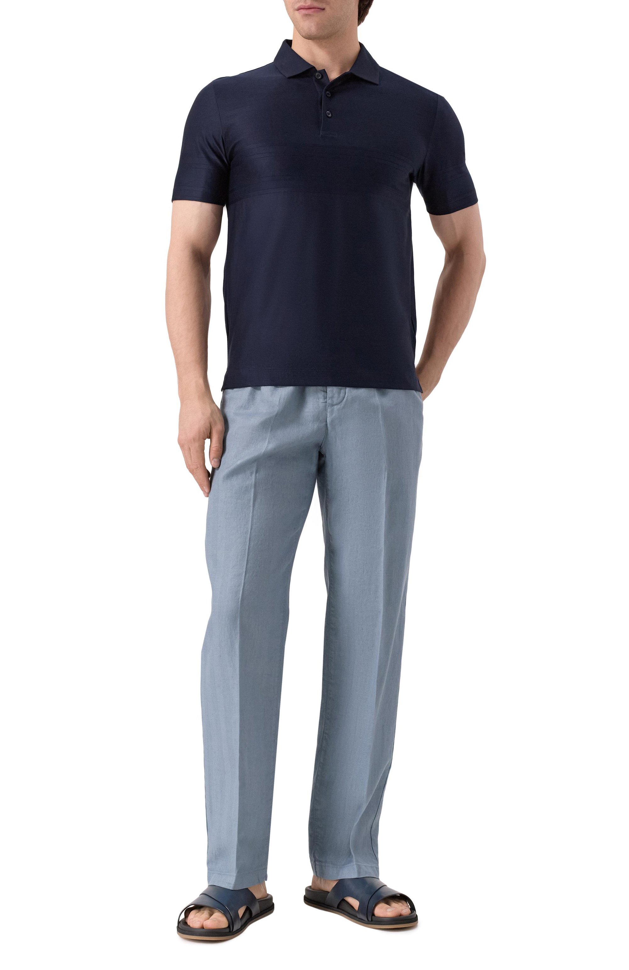 Хлопковое поло CANALI, арт. T0238P/MJ02242, фото 2