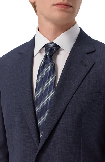 Мужской шелковый галстук GIORGIO ARMANI, арт. GM000800/TE22449