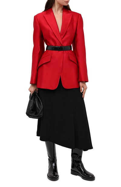 Шелковый жакет ALEXANDER MCQUEEN, арт. 636289/QBAAW, фото 2