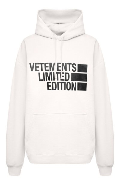 Женский хлопковое худи VETEMENTS, арт. UE51TR820W 1604/W
