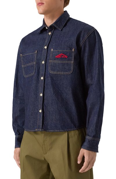 Джинсовая рубашка icon DSQUARED2 темно-синего цвета по цене 55000 руб., арт. S79DL0058/D30011, фото 3 Джинсовая рубашка icon DSQUARED2, арт. S79DL0058/D30011, фото 3