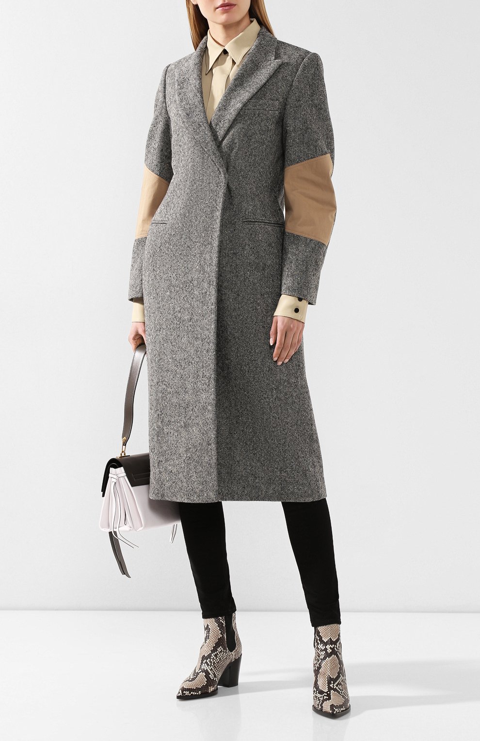 Шерстяное пальто VICTORIA BECKHAM серого цвета по цене 197000 руб., арт. CT STR 81006B, фото 2 Шерстяное пальто VICTORIA BECKHAM, арт. CT STR 81006B, фото 2