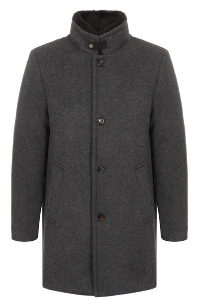 Мужской пальто bond-fur с меховым воротником MOORER, арт. B0ND/FUR-LE