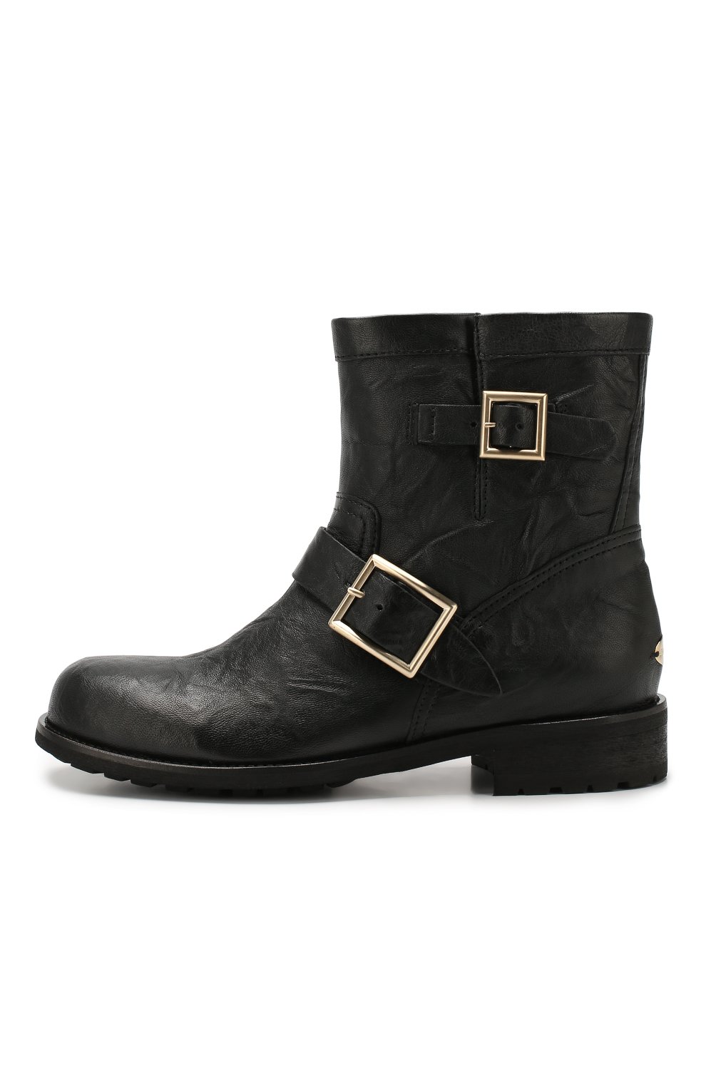 Женские черные кожаные ботинки youth JIMMY CHOO купить в интернет ...