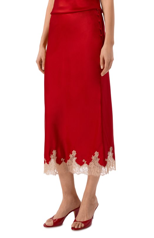 Шелковая юбка Kiki De Montparnasse H252SK082 Красный  H252SK082 Фото 3