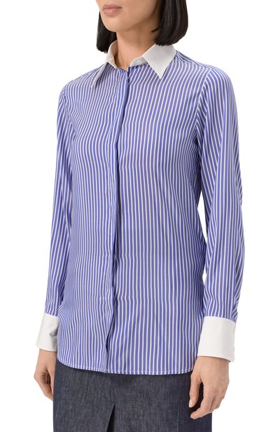 Шелковая рубашка KITON, арт. D59429K0981E01, фото 3