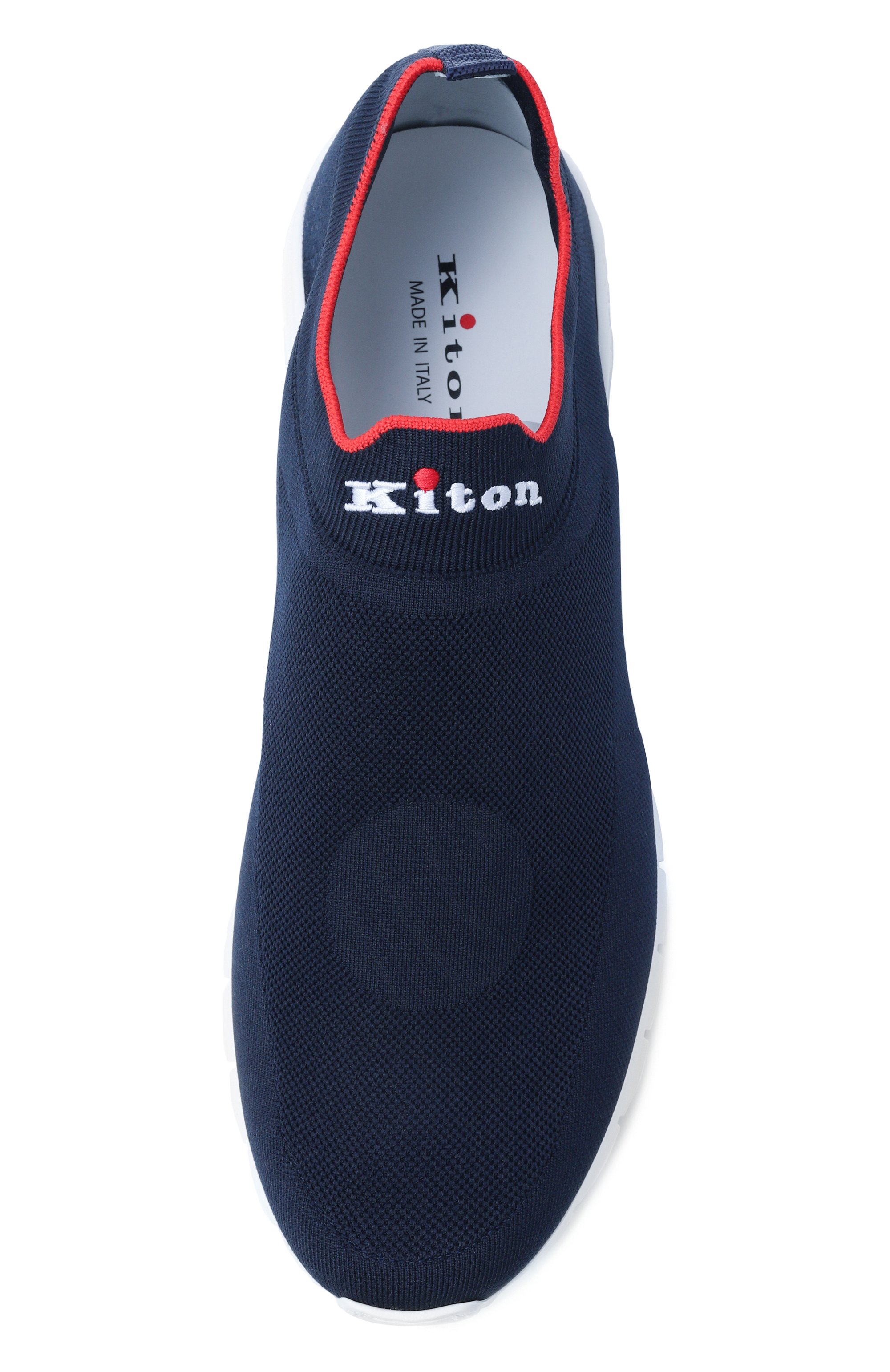 Текстильные кроссовки KITON темно-синего цвета по цене 114500 руб., арт. USSA089N01045, фото 5 Текстильные кроссовки KITON, арт. USSA089N01045, фото 5