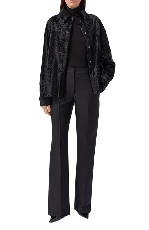 Рубашка из свакары MVST M022/KARAKULCHA BLACK Чёрный  M022/KARAKULCHA BLACK Фото 2