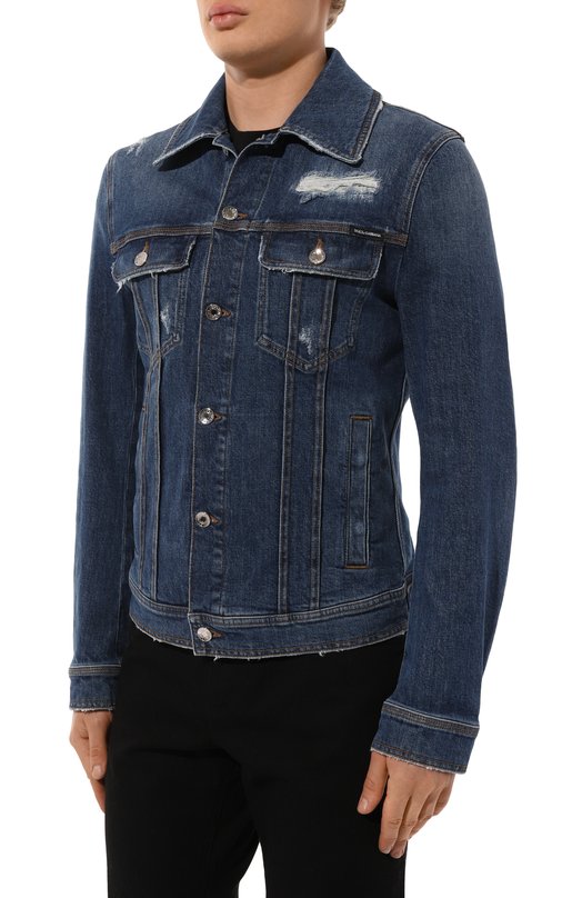 Джинсовая куртка Dolce & Gabbana G9VZ8D/G8LN5 Синий  G9VZ8D/G8LN5 Фото 3