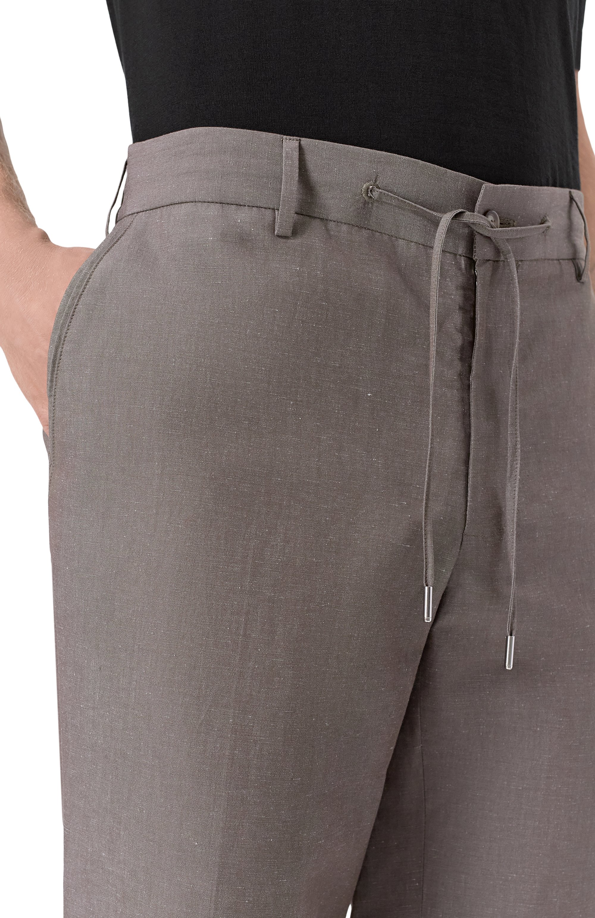 Брюки из хлопка и льна MVST темно-бежевого цвета по цене 74350 руб., арт. MKATTY22/802, фото 5 Брюки из хлопка и льна MVST, арт. MKATTY22/802, фото 5