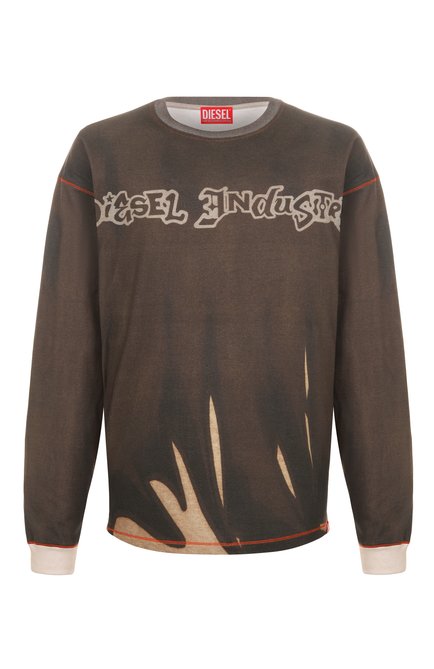 Мужская хлопковый лонгслив DIESEL, арт. A21621/0BKBY