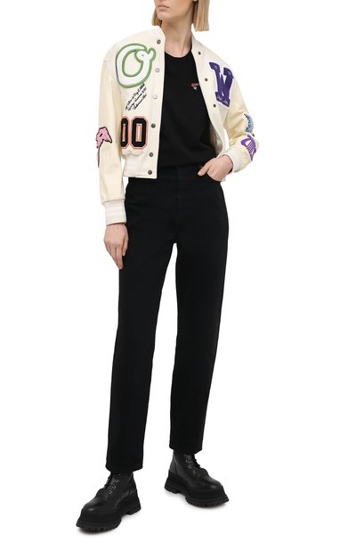 Хлопковая футболка OFF-WHITE, арт. 0WAA049R21JER003, фото 2