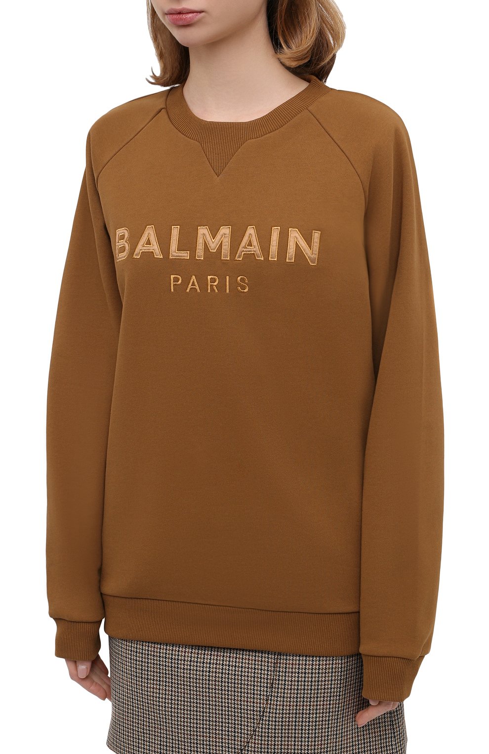 Хлопковый свитшот BALMAIN, арт. UF03691/I497, фото 3