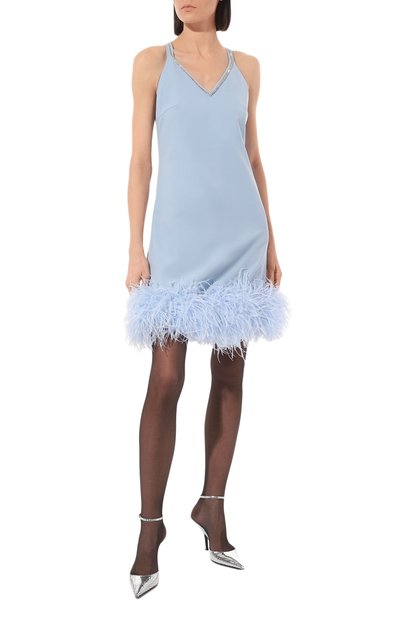 Платье с отделкой перьями страуса ALINE, арт. AL150601-1, фото 2