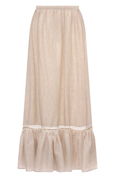 Женская льняная юбка KITON, арт. D57216H06388