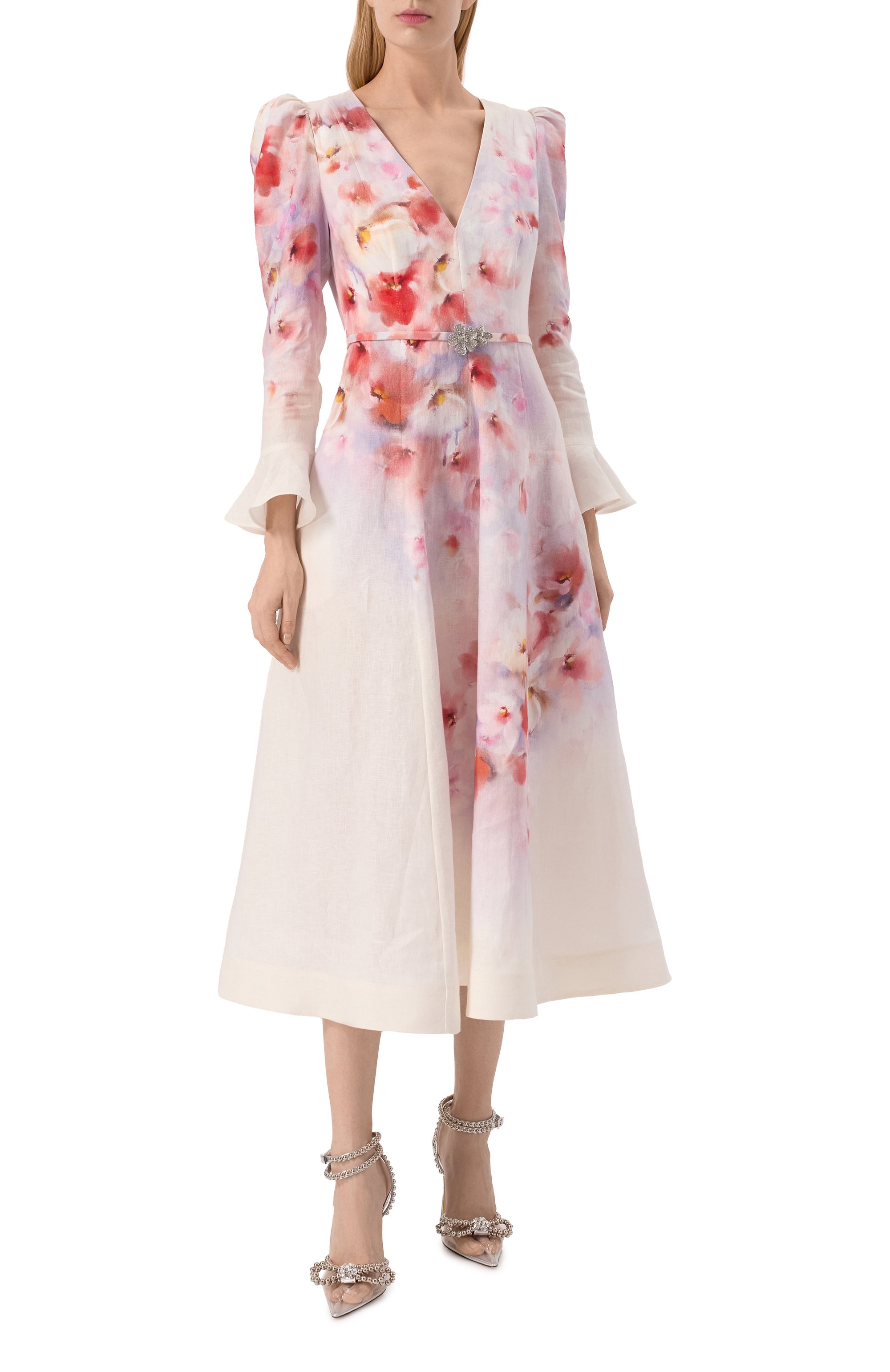 Комбинированные туфли double bow 110 MACH & MACH, арт. R25-S0850-110-X03-B32, фото 2