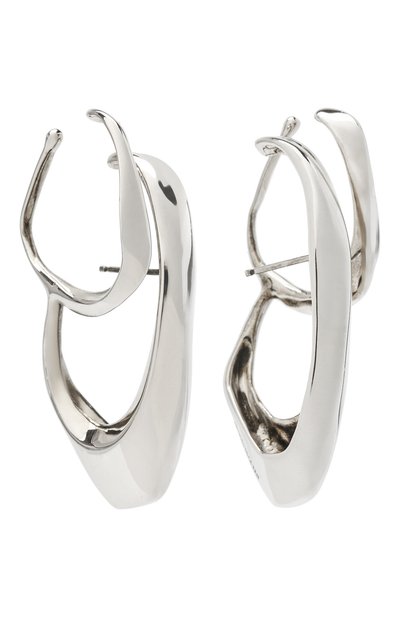 Серьги ALEXANDER MCQUEEN серебряного цвета по цене 72150 руб., арт. 630091/J160Y, фото 3 Серьги ALEXANDER MCQUEEN, арт. 630091/J160Y, фото 3