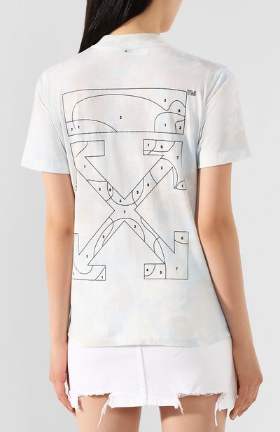 Хлопковая футболка OFF-WHITE, арт. 0WAA049S20JER0044010, фото 4