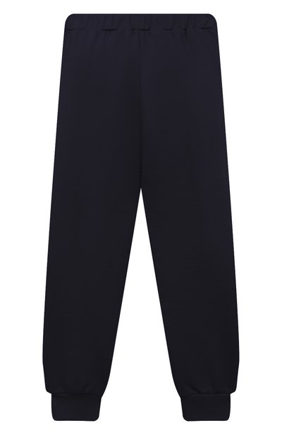 Хлопковые джоггеры IL GUFO темно-синего цвета по цене 10650 руб., арт. P22PL370M0030/5A-8A, фото 2 Хлопковые джоггеры IL GUFO, арт. P22PL370M0030/5A-8A, фото 2