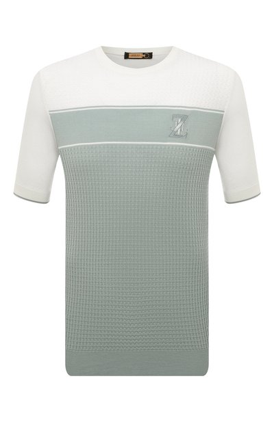 Мужской джемпер из хлопка и шелка ZILLI, арт. MBX-TS020-BIMA1/MC01