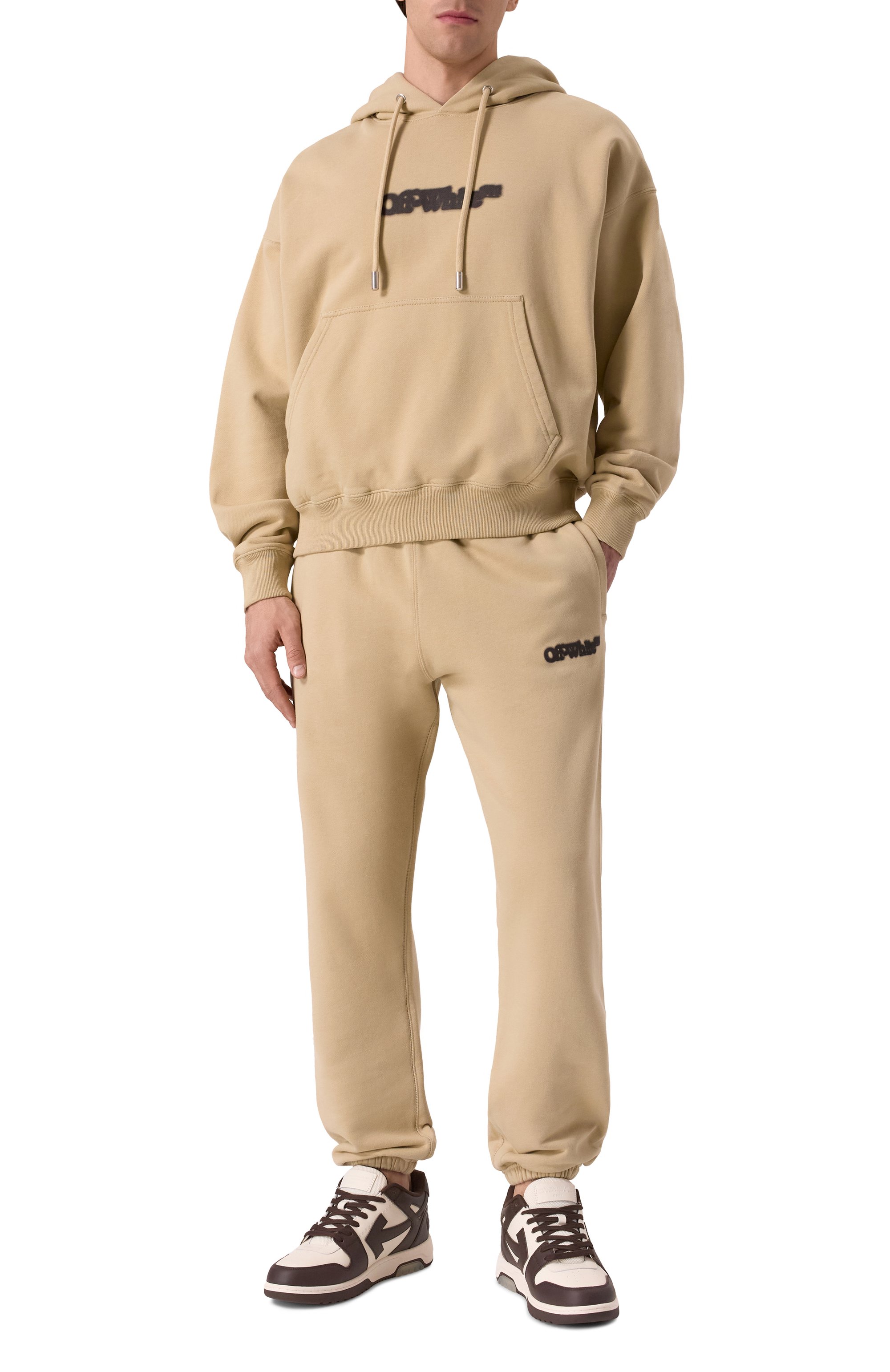 Хлопковые джоггеры OFF-WHITE, арт. 0MCH057S25FLE001, фото 2