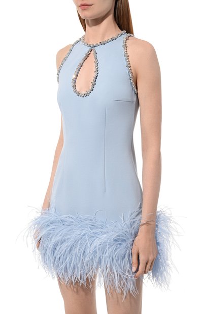 Платье LIKE YANA голубого цвета по цене 24000 руб., арт. L16-23/0-1030-9584СБ, фото 3 Платье LIKE YANA, арт. L16-23/0-1030-9584СБ, фото 3