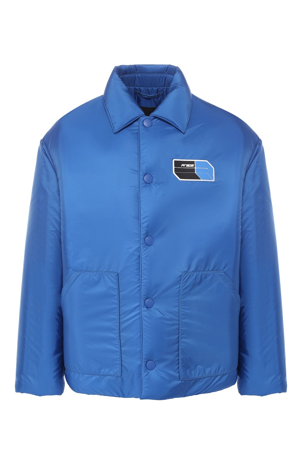 Пуховая куртка на кнопках с отложным воротником PRADA, арт. SGN901-1SAN-F0FC9, фото 1