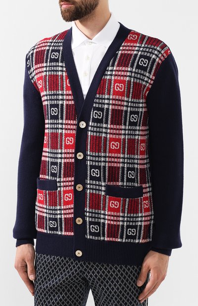 Кардиган из смеси шерсти и хлопка GUCCI, арт. 577232/XKAUZ, фото 3