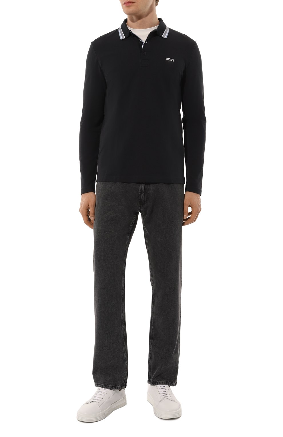 Хлопковое поло BOSS GREEN, арт. 50506191, фото 2