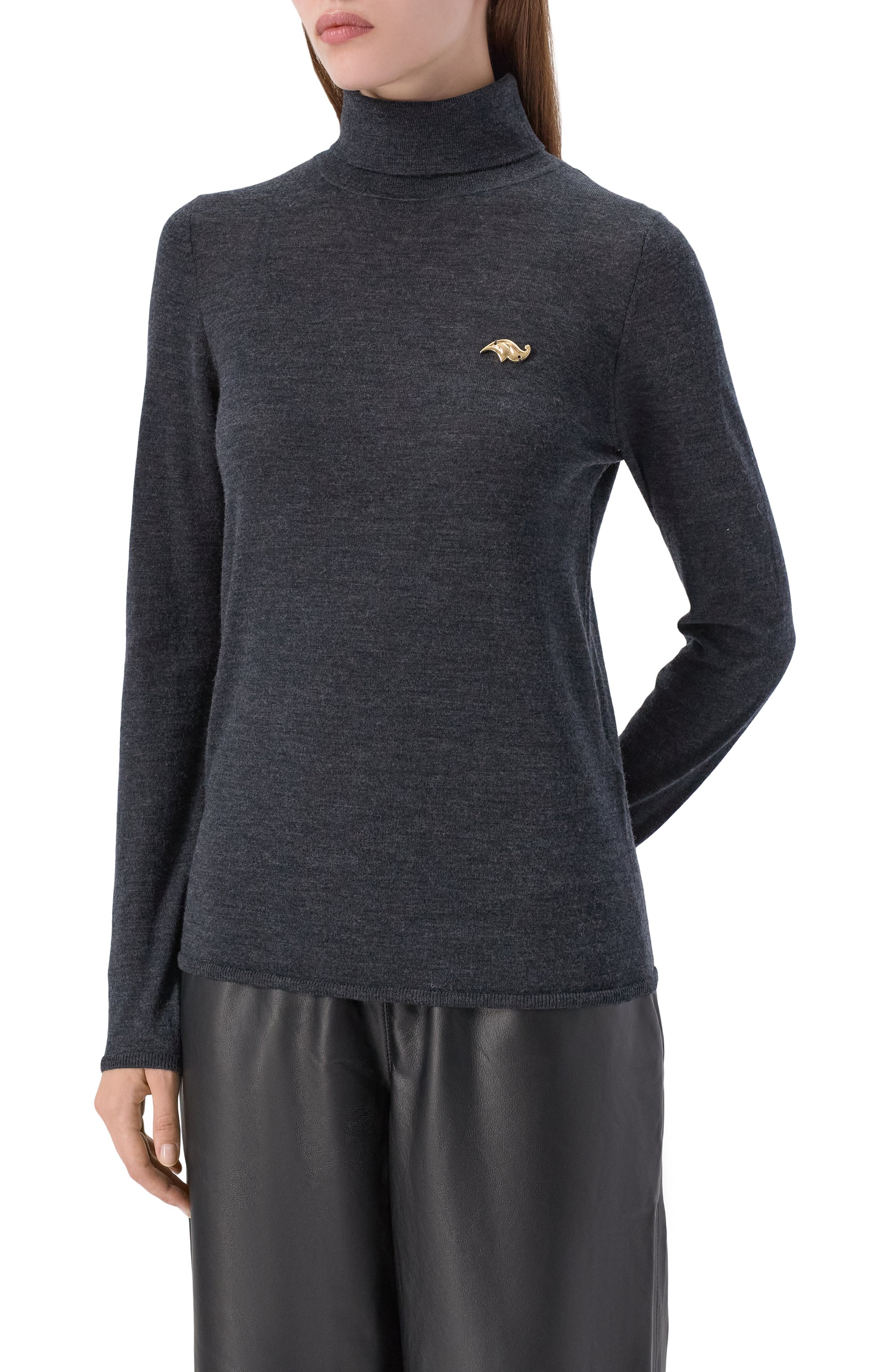 Шерстяная водолазка ХОХЛОМА Х АЛЕНА АХМАДУЛЛИНА, арт. WKT2116, фото 3