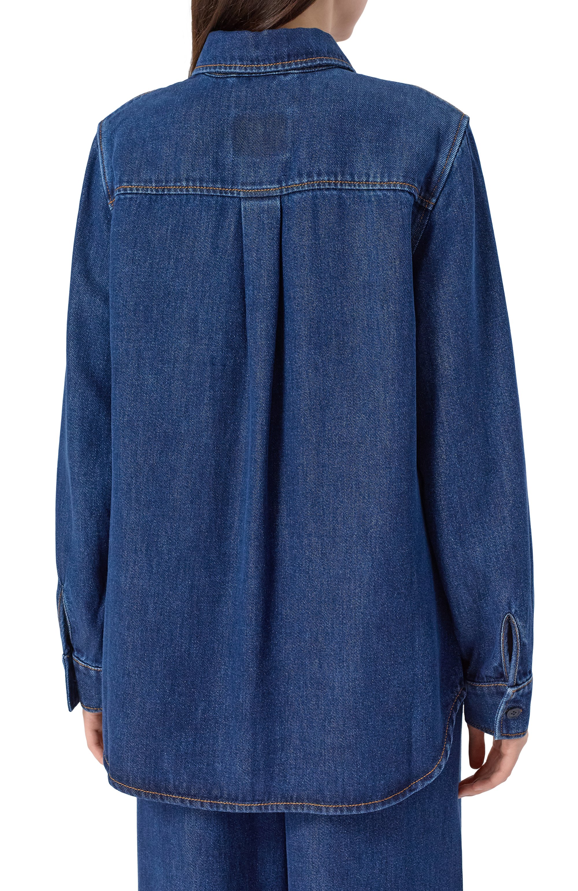 Джинсовая рубашка P.A.R.O.S.H., арт. J0Y25-D381256, фото 4